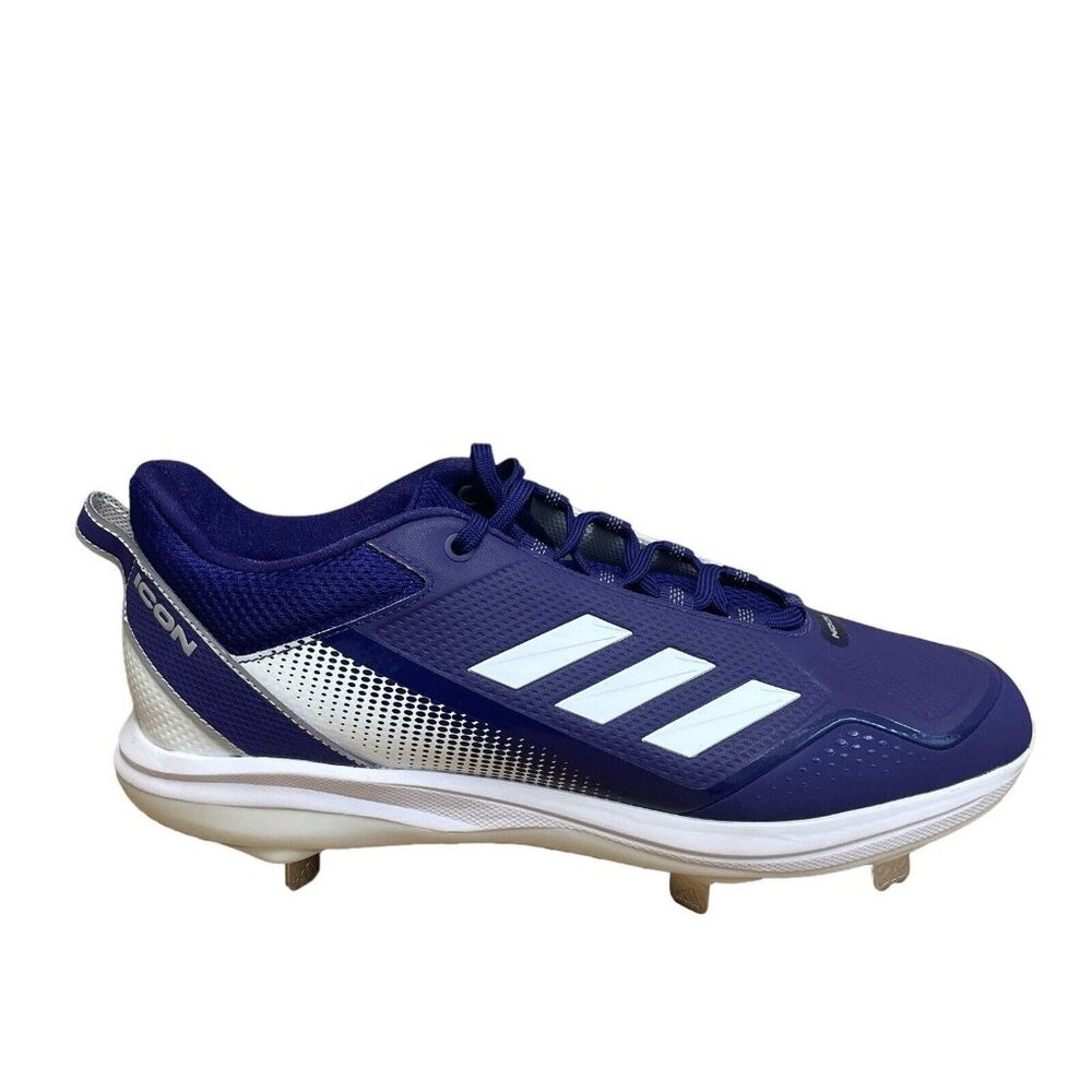 ADIDAS ICON 7 METAL BASEBALL CLEATS MENS SIZE 12.5 S23854 COLLEGIATE PURPLE NEW